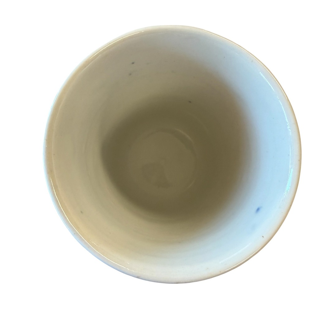 Antique Maddock's Lamberton Works Royal Porcelain Beaker Tumbler Blue Sail Ship - Picture 3 of 8